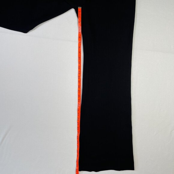 BCBG Christine Wide Leg Trousers Size 10 Black Wool Blend Lightweight Flowy - Picture 11 of 16